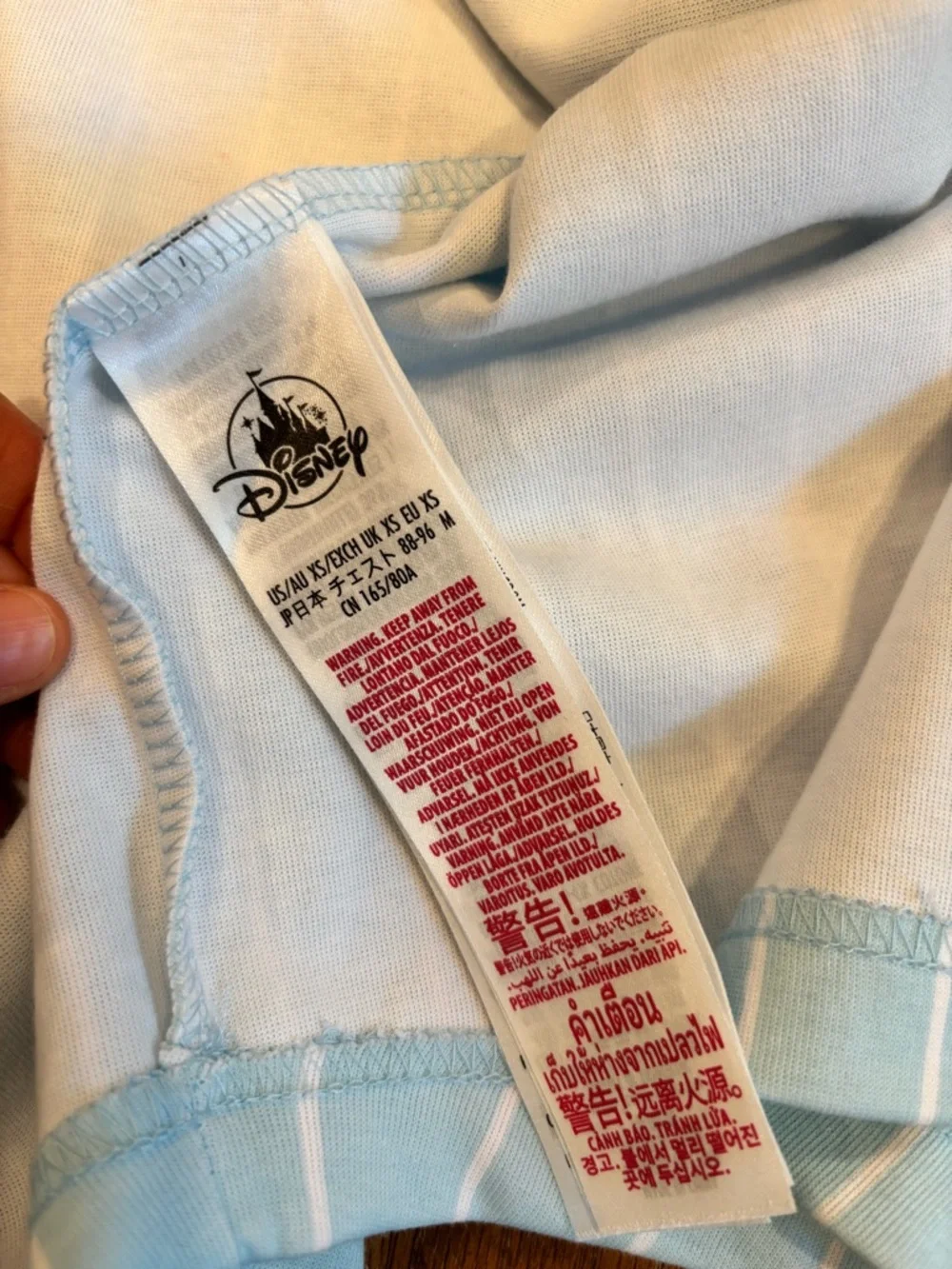 NWT Walt Disney World Pinstripe Baseball Jersey Size XS - Picture 5 of 5